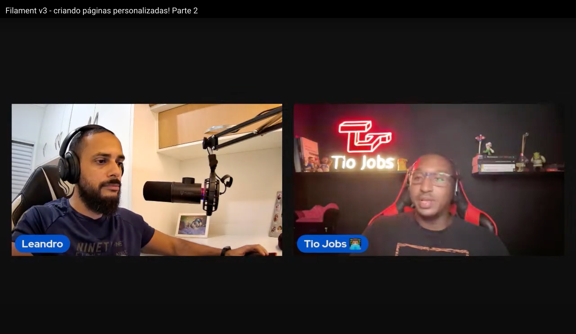 Imagem do canal do Youtube